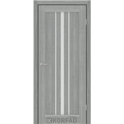 Межкомнатные двери KORFAD EXPRESS ALLEGRO Ясень Стальной Стекло Сатин