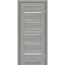 Межкомнатные двери KORFAD EXPRESS VISTA Ясень Стальной Стекло Сатин