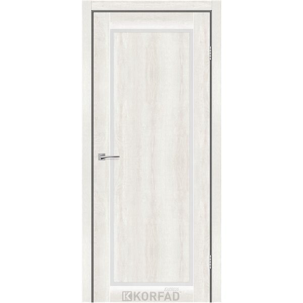 Межкомнатные двери KORFAD EXPRESS LEGACY Ясень Шелковый Стекло Сатин