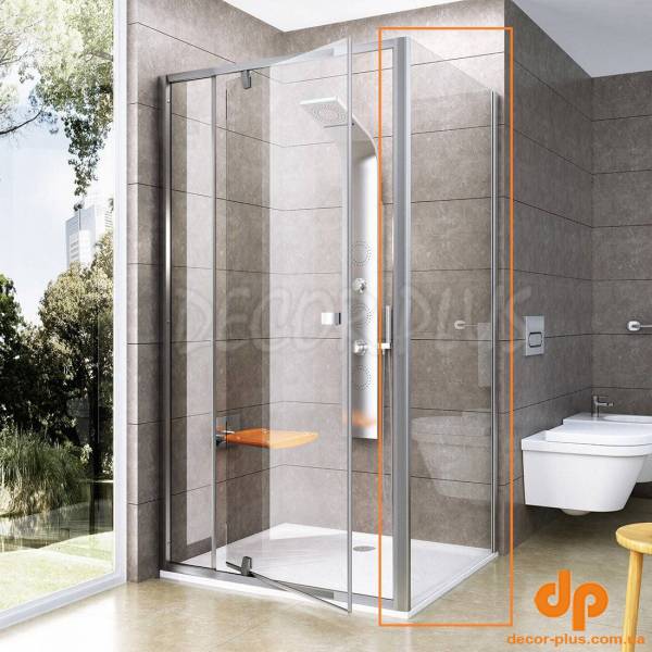 Душова стінка нерухома одноелементна PPS-90 Transparent