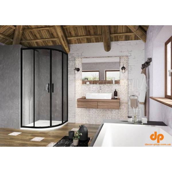 Душова кабіна BLSCP4-90 Transparent Black RAVAK