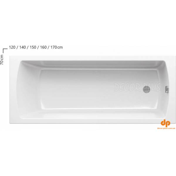 Ванна прямокутна Classic II 160x70 RAVAK