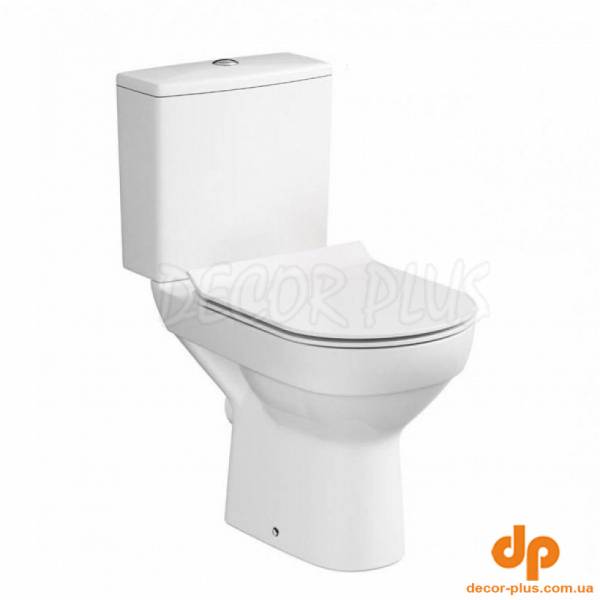 Компакт 604 City New Clean On 011 з кришкою дюропласт Slim soft-close (CCKZ1013901894), Cersanit