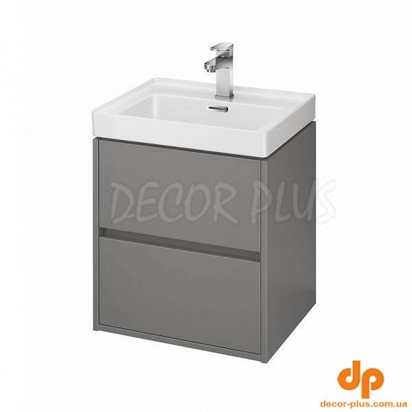 Шафка під умивальник Crea 50 сірий мат