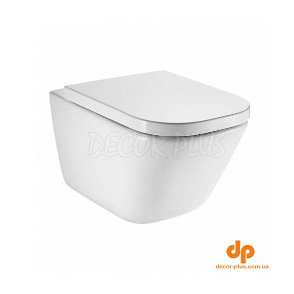 Унітаз підвісний Gap Rimless з кришкою soft-close (А34H47C000), Roca