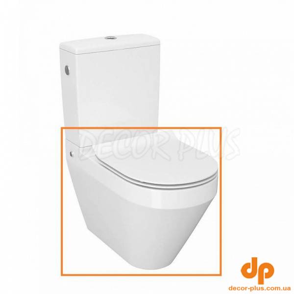 Унітаз підлоговий Crea Oval CleanOn з кришкою Slim дюропласт soft close (CCCZ1005956213) Cersanit