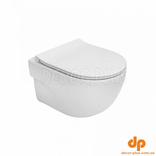 Унітаз підвісний Meridian Rimless з кришкою Slim soft-close (A34H242000)