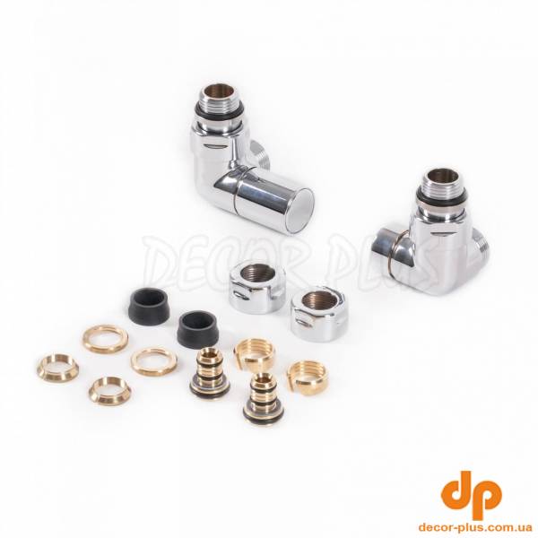 Набір вентилів трьохосьовий регулюючий лівий хром Terma