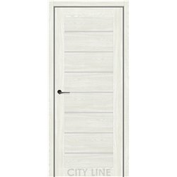 Двері міжкімнатні CITY LINE EXPRESS CLINTON Артвуд Грей Скло Сатин