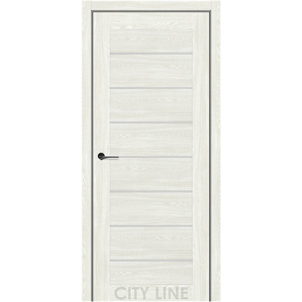Двері міжкімнатні CITY LINE EXPRESS CLINTON Артвуд Грей Скло Сатин