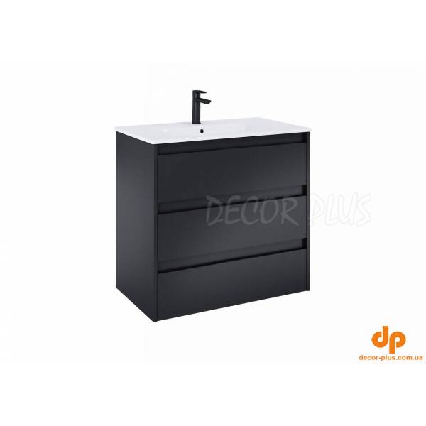 Шафка з умивальником Alpine Unik 800 Black matt A852017532 Roca