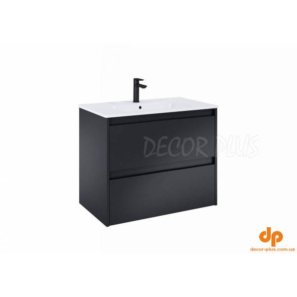 Шафка з умивальником Alpine Unik 800 Black matt A852014532 Roca