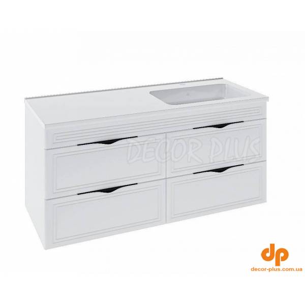 Шафка з умивальником Родео 120 R Естель білий Mirater