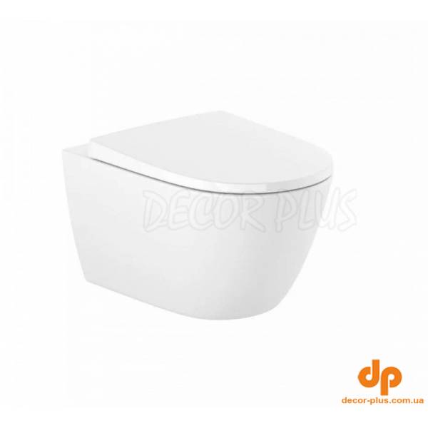 Комплект унітаз підвісний Ona Vortex з кришкою soft-close  A34668C000+A801E12002 Roca