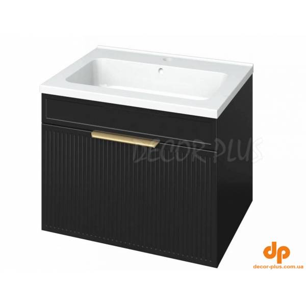 Шафка з умивальником Родео 60 Адель чорний Mirater