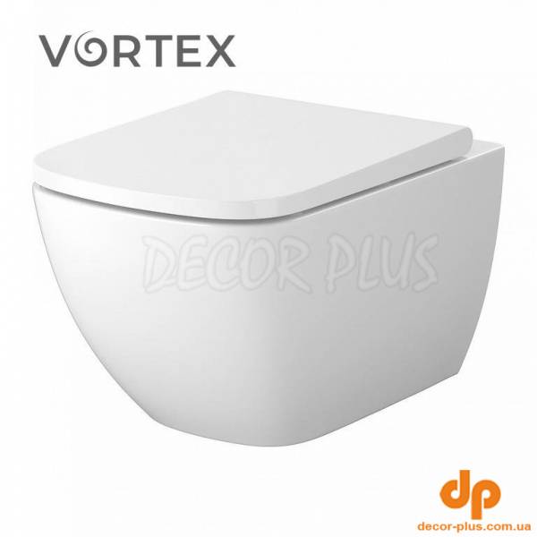 Унітаз підвісний Zen Pro Vortex з кришкою Slim дюропласт SZCZ1003396324 Cersanit