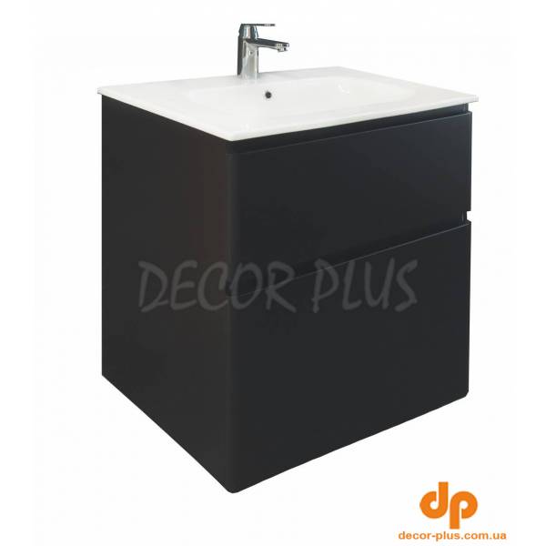 Шафка з умивальником Emily Em-70 чорний Air-Line