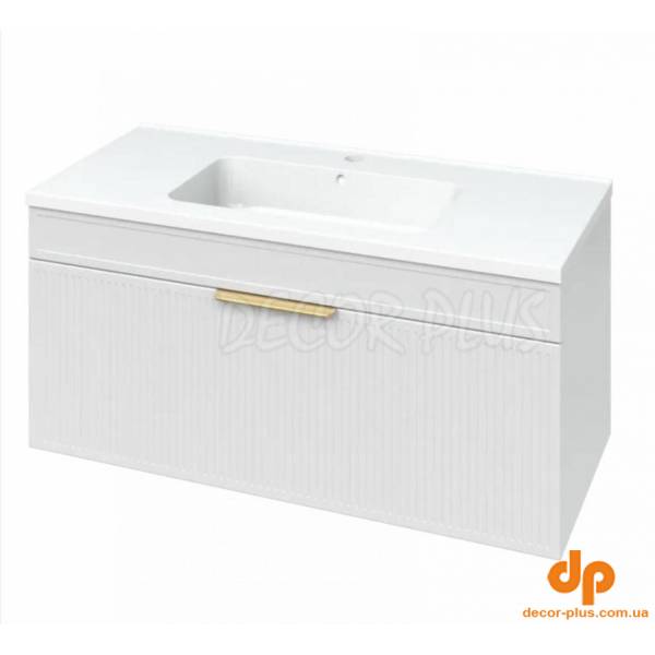 Шафка з умивальником Родео 100 Адель білий Mirater