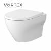 Унітаз підвісний Larga Pro Vortex з кришкою Slim дюропласт SZCZ1003426324 Cersanit