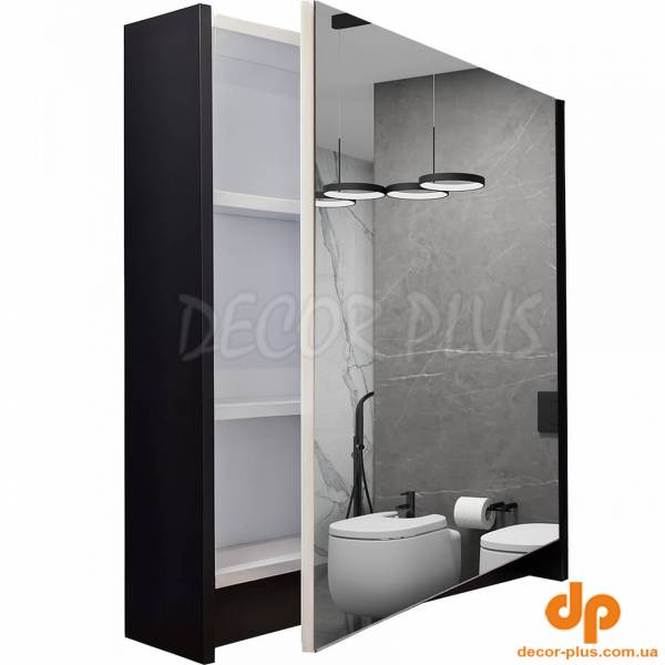 Шафка-дзеркало Emily EmMC-60 чорний Air-Line