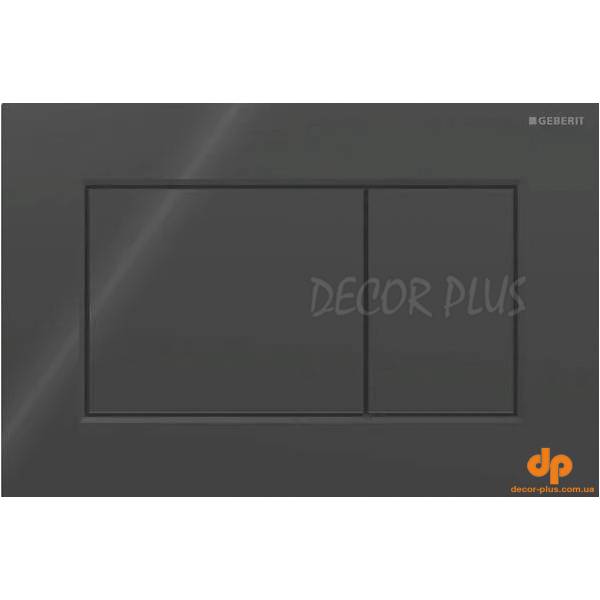 Кнопка зливу Sigma 01 Square 115.660.DW.1 чорний Geberit