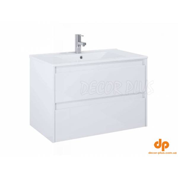 Шафка з умивальником Claudia 800 White matt A857795529+A3272A4000 Roca