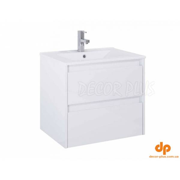 Шафка з умивальником Claudia 600 White matt A857794529+A3272A3000 Roca