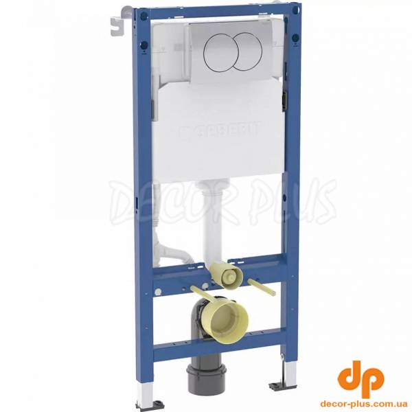 Комплект Інсталяція для унітаза Duofix Delta + Кнопка зливу Delta01 хром 458.133.21.3 GEBERIT