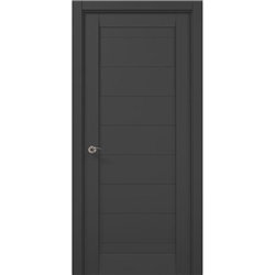 Міжкімнатні двері Папа Карло  ML-04 темно сірий супермат