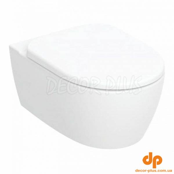 Унітаз підвісний воронкоподібний з кришкою soft-close Smyle Round 503.226.01.1 Geberit