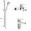 Набір змішувачів для ванни 3 в 1 Elba EL114001CR Nobili