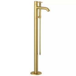 Змішувач підлоговий для ванни Bozz золотий брашований 38590N076 Kludi