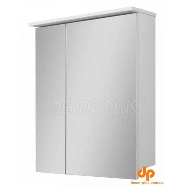 Шафка-дзеркало Базис 600 ШН-0560 LED білий D-Line