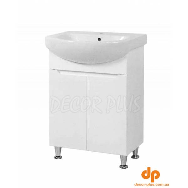 Шафка з умивальником Пектораль Руна 50 білий D-Line