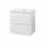 Шафка з умивальником Сімпл Сомо 80 білий D-Line