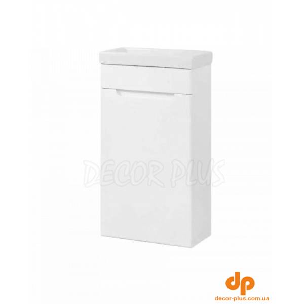 Шафка з умивальником Сіметрі права Como 40 білий D-Line