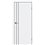 Двері міжкімнатні Darumi PLATO LINE PTL-05 Білий матовий алюмінієвий молдинг Алюмінієвий торець