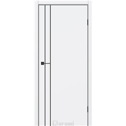 Двери межкомнатные Darumi PLATO LINE PTL-05 Белый матовый алюминиевый молдинг Алюминиевый торец