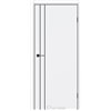 Двери межкомнатные Darumi PLATO LINE PTL-05 Белый матовый алюминиевый молдинг Алюминиевый торец