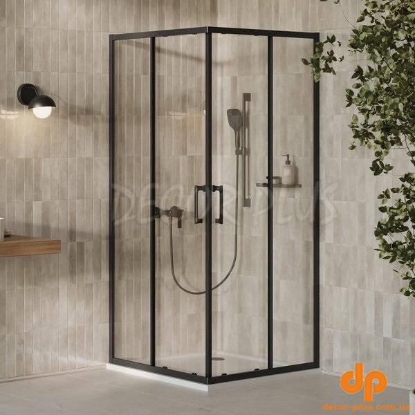 Душова кабіна X-Point Slim XPSRV2 90 чорний Transparent RAVAK