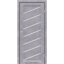 Двері міжкімнатні Darumi ROSALIA Сірий бетон Сатин білий