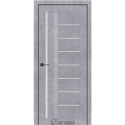 Двері міжкімнатні Darumi FLORIANA 01 Сірий бетон Сатин білий