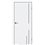 Двері міжкімнатні Darumi PLATO LINE PTL-06 Білий матовий алюмінієвий молдинг Алюмінієвий торець 