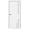 Двери межкомнатные Darumi PLATO LINE PTL-06 Белый матовый алюминиевый молдинг Алюминиевый торец