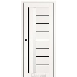 Двери межкомнатные Darumi FLORIANA 01 Белый матовый Черный