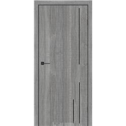 Двери межкомнатные Darumi PLATO LINE PTL-06 Орех грей ривер алюминиевый молдинг Алюминиевый торец