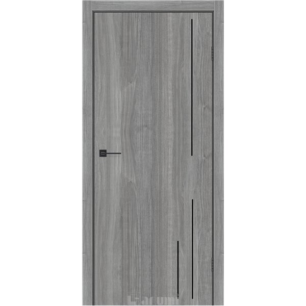 Двери межкомнатные Darumi PLATO LINE PTL-06 Орех грей ривер алюминиевый молдинг Алюминиевый торец