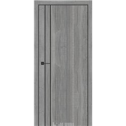 Двери межкомнатные Darumi PLATO LINE PTL-05 Орех грей ривер алюминиевый молдинг Алюминиевый торец