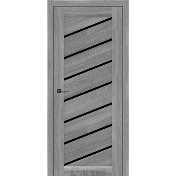 Двери межкомнатные Darumi ROSALIA Орех грей ривер Черное