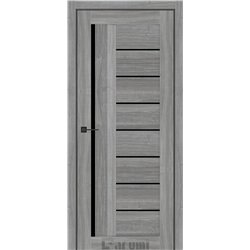 Двери межкомнатные Darumi FLORIANA 01 Орех грей ривер Черное